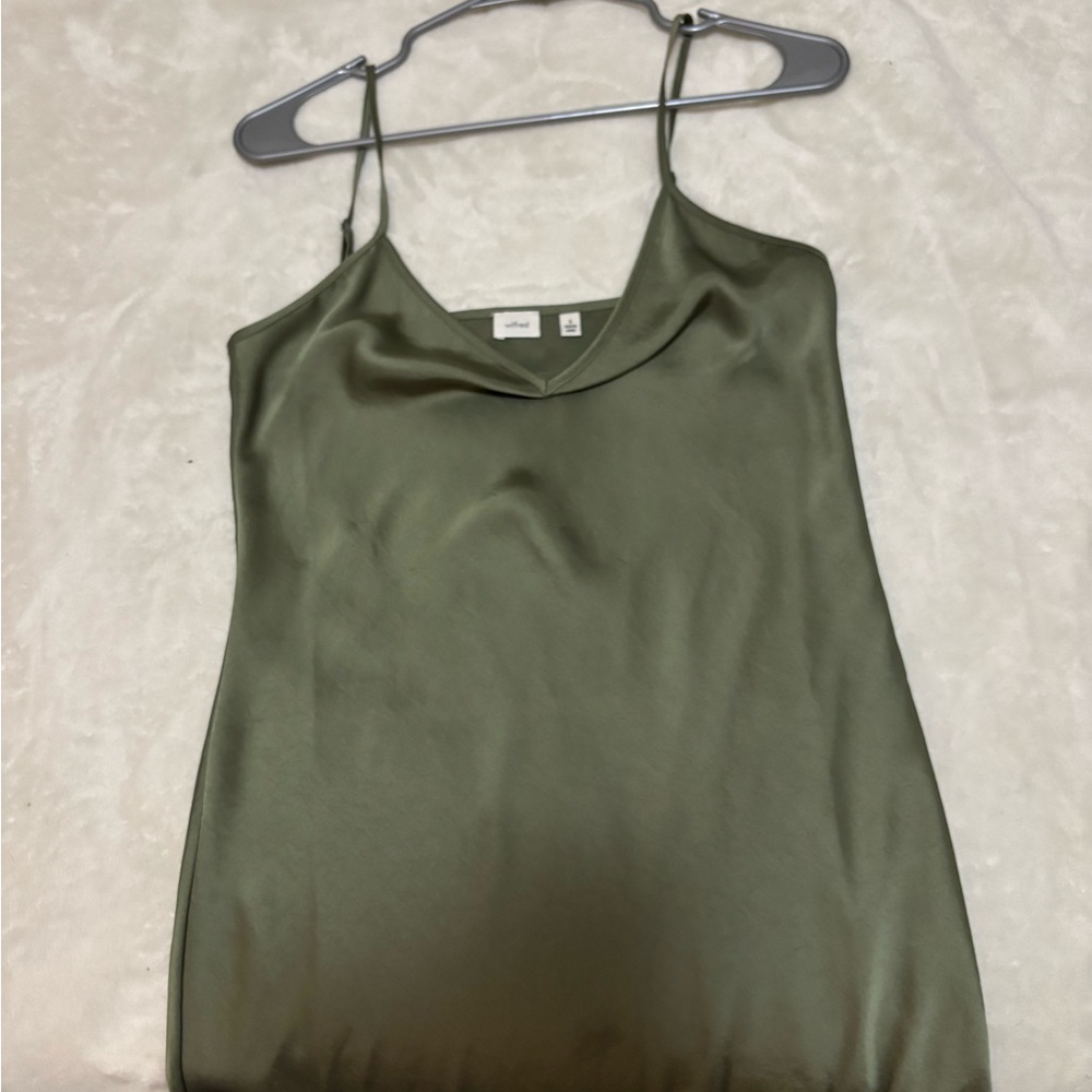 Wilfred Olive Satin Dress